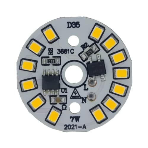 پنل گرد LED-7W-ورودی 220v-افتابی