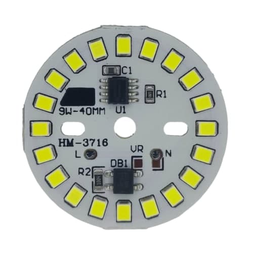 پنل گرد LED-9W-ورودی 220v-مهتابی